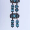 Collier en pâte de verre turquoise 1925s